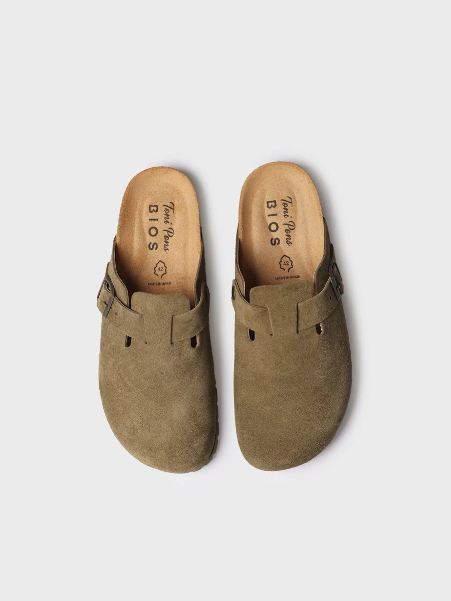  - Zueco de hombre en serraje con hebilla | GREGOR-QT  - Toni Pons  