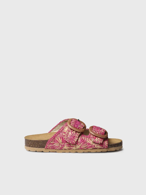  - Sandalia de mujer en rafia con diseño floral | GUAM-RF  - Toni Pons  