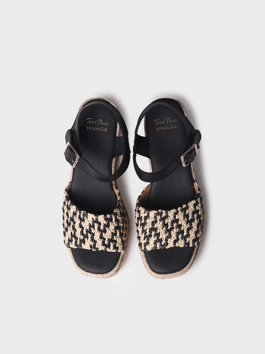 Alpargata mujer - Alpargata de mujer con cuña alta en tejido  - Toni Pons  