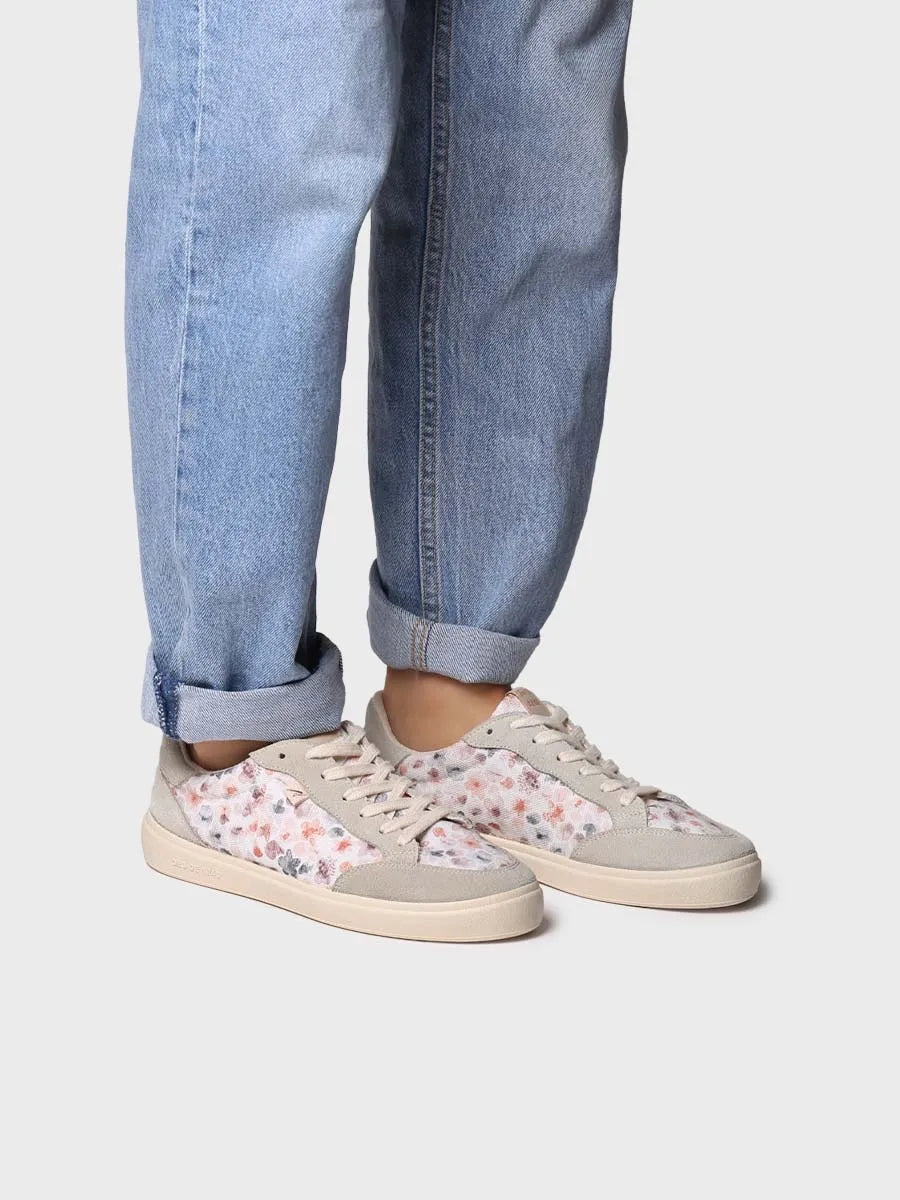 Zapatilla deportiva de mujer con estampado floral | ILDA