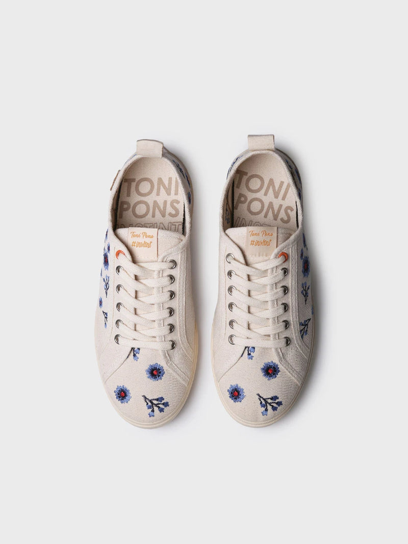  - Zapatilla deportiva de mujer con bordado floral | INDIRA-BF  - Toni Pons  