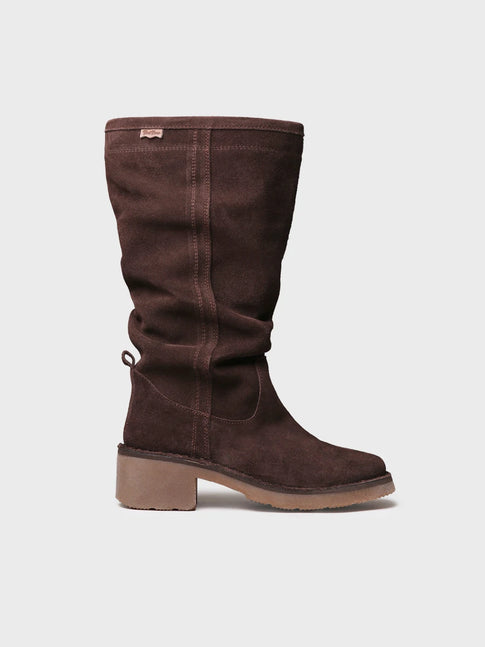 Botines mujer - Bota alta en serraje para mujer | IONE-SY  - Toni Pons  