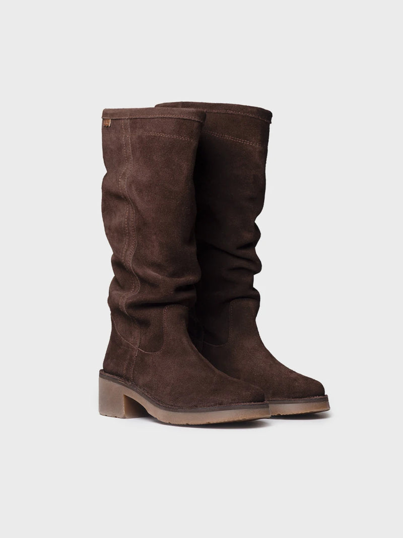 Botines mujer - Bota alta en serraje para mujer | IONE-SY  - Toni Pons  
