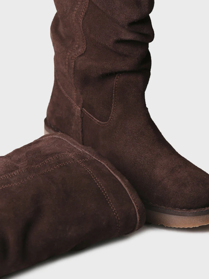 Botines mujer - Bota alta en serraje para mujer | IONE-SY  - Toni Pons  