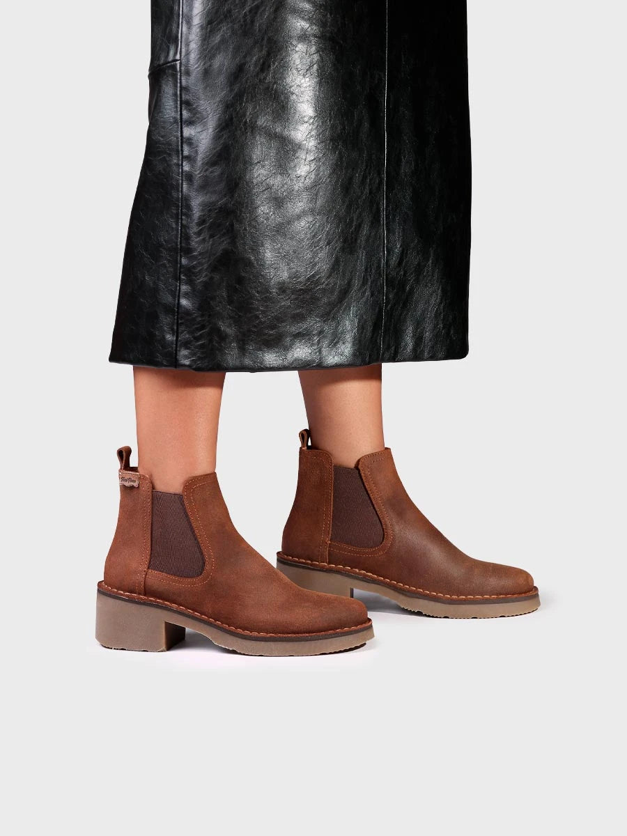 Botines mujer - Botín Chelsea en serraje para mujer | IRIA-SW  - Toni Pons  