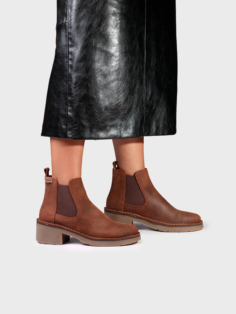 Botines mujer - Botín Chelsea en serraje para mujer | IRIA-SW  - Toni Pons  