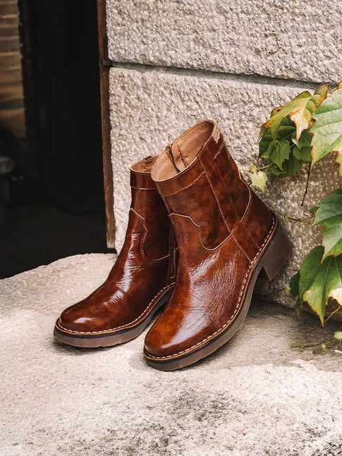 Botines mujer - Botines de mujer en piel charol con cremallera lateral | IRIS-CA  - Toni Pons  