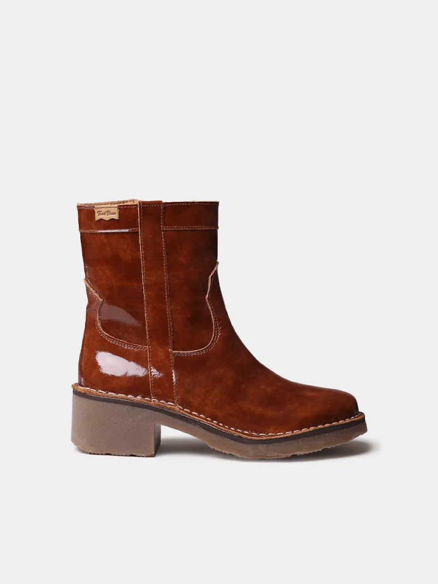 Botines mujer - Botines de mujer en piel charol con cremallera lateral | IRIS-CA  - Toni Pons  