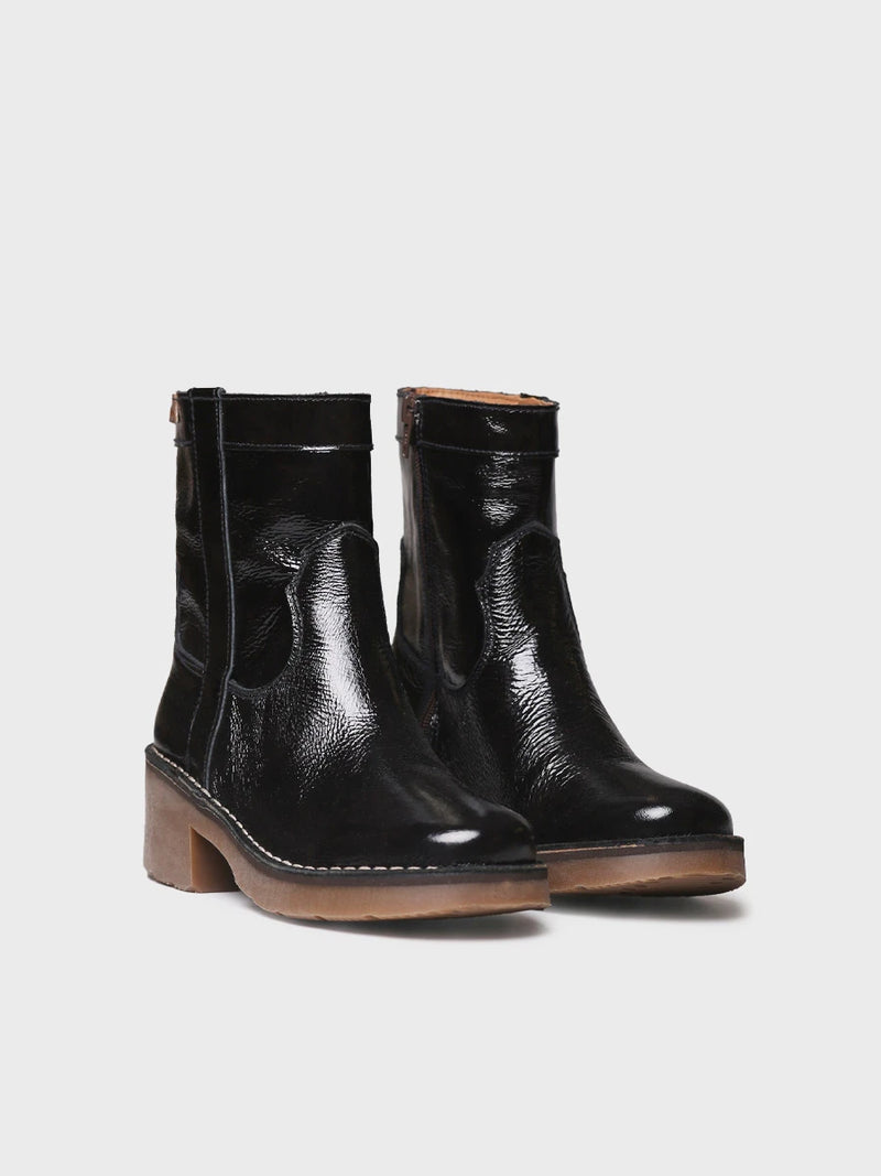 Botines mujer - Botines de mujer en piel charol con cremallera lateral | IRIS-CA  - Toni Pons  