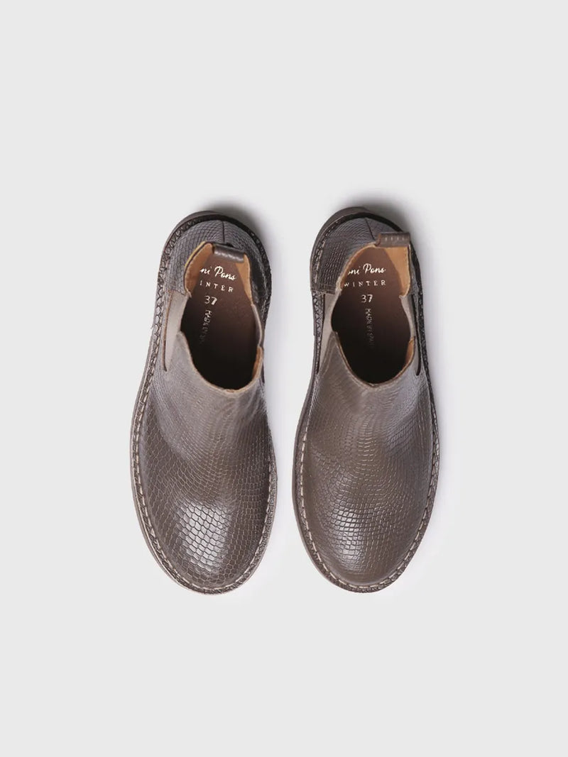 botines mujer - Botín para mujer en piel efecto serpiente | ISA-CC  - Toni Pons  
