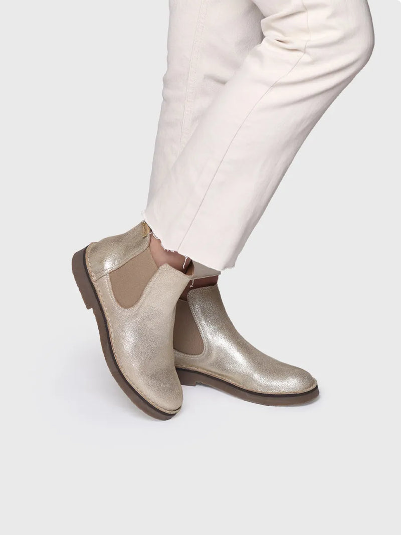 botines mujer - Botín plateado para mujer | ISA-PL  - Toni Pons  