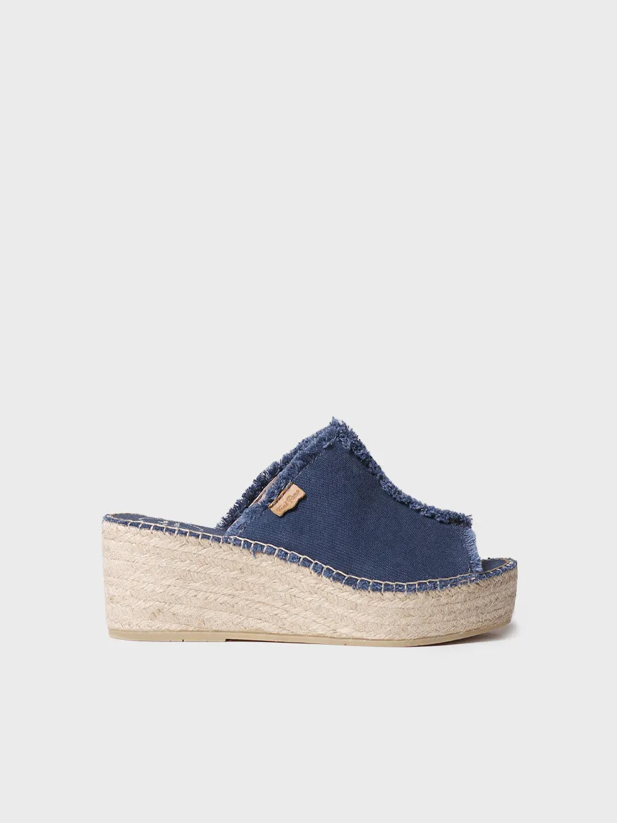 Espadrille ouverte au talon pour femme 