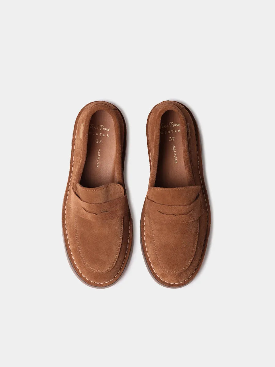 Zapatos con cordones mujer - Mocasín de mujer en piel metalizada | IVANA-SY  - Toni Pons  