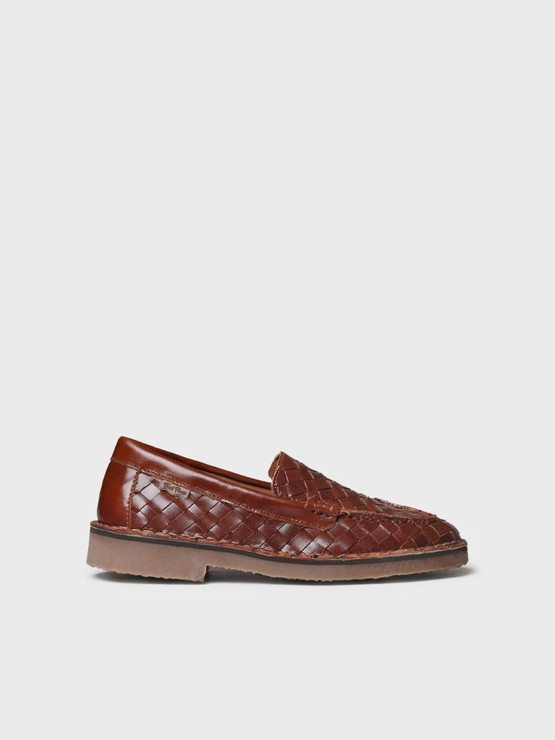 Zapatos mujer - Mocasín en piel trenzada para mujer | IVARS-BL  - Toni Pons  