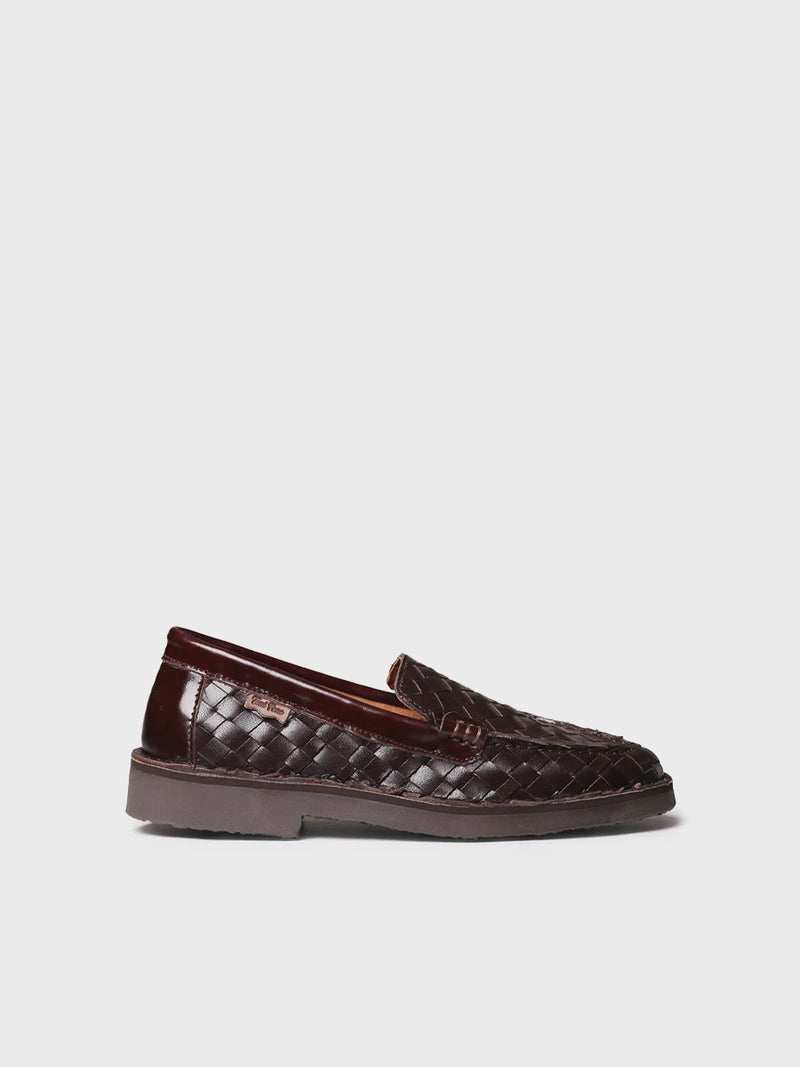 Zapatos mujer - Mocasín en piel trenzada para mujer | IVARS-BL  - Toni Pons  