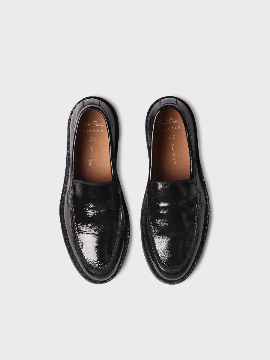Zapatos mujer - Mocasín en piel con acabado de charol para mujer | IVARS-CA  - Toni Pons  