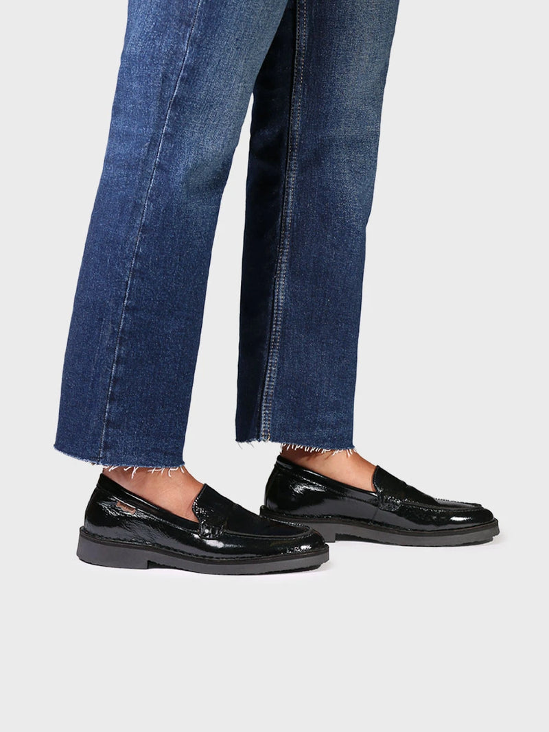 Zapatos mujer - Mocasín en piel con acabado de charol para mujer | IVARS-CA  - Toni Pons  