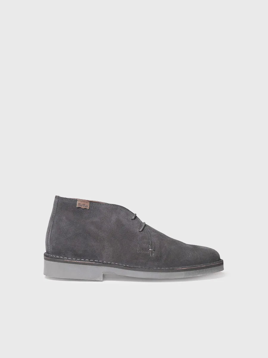 Bottines en daim gris pour homme 