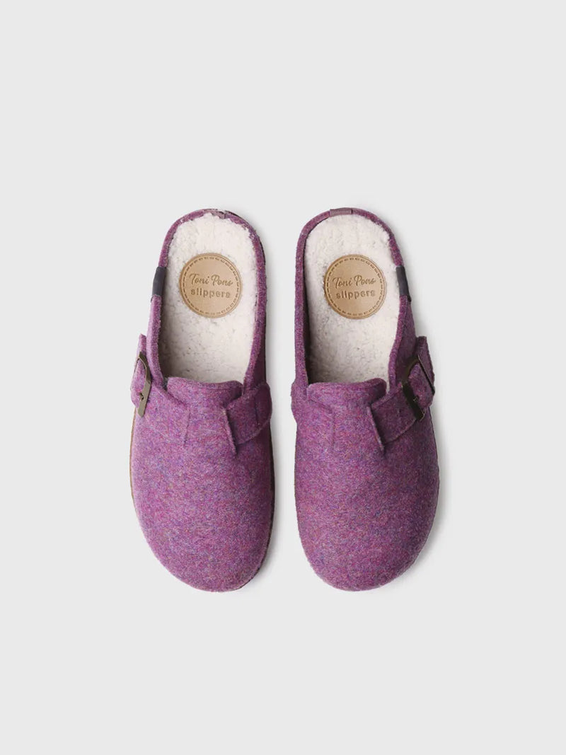zapatillas mujer - Zapatilla de casa para mujer con hebilla | JAELLE-FR  - Toni Pons  
