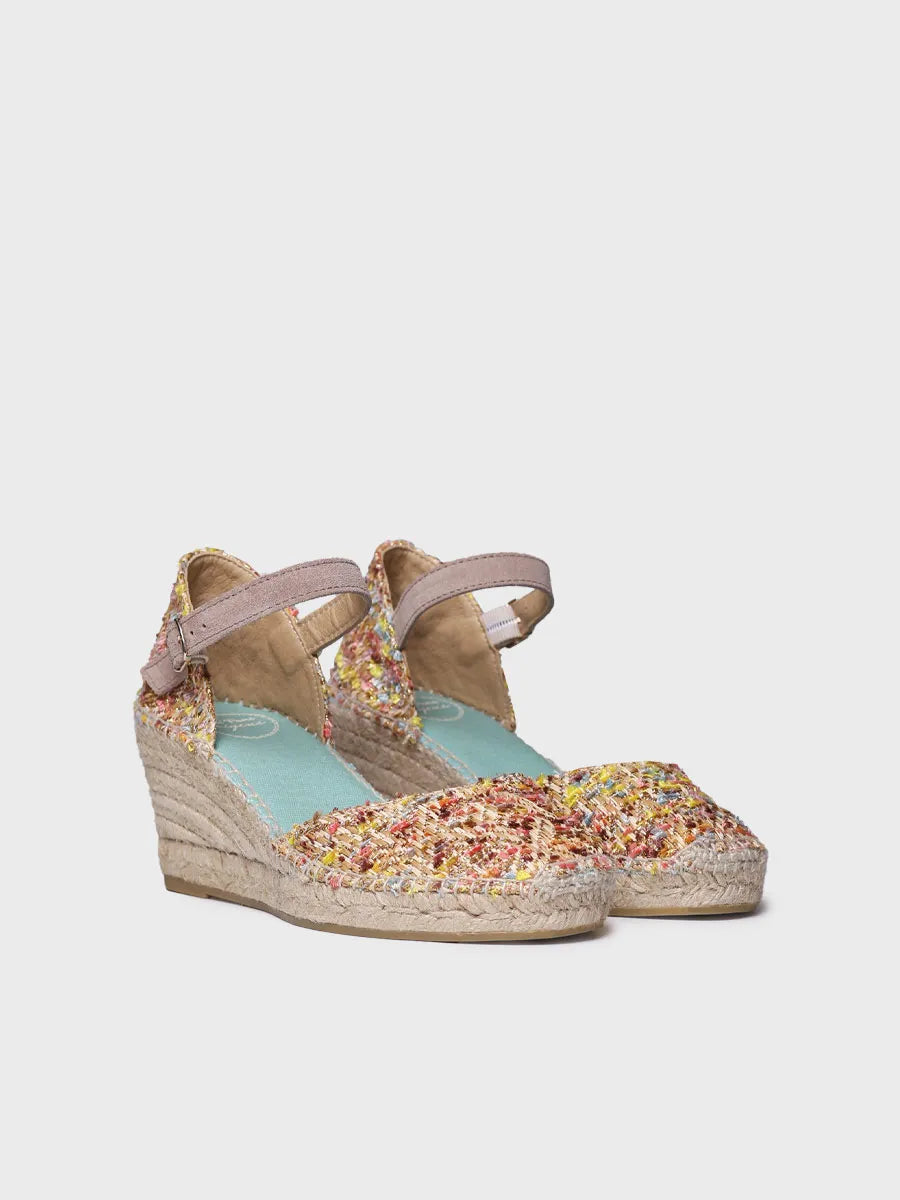  - Alpargata de mujer con cuña en tejido multicolor | JANEL-CO  - Toni Pons  