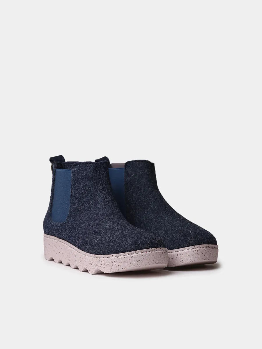 Zapatillas de casa mujer - Zapatilla abotinada de fieltro reciclado para mujer | JARA-FR  - Toni Pons  