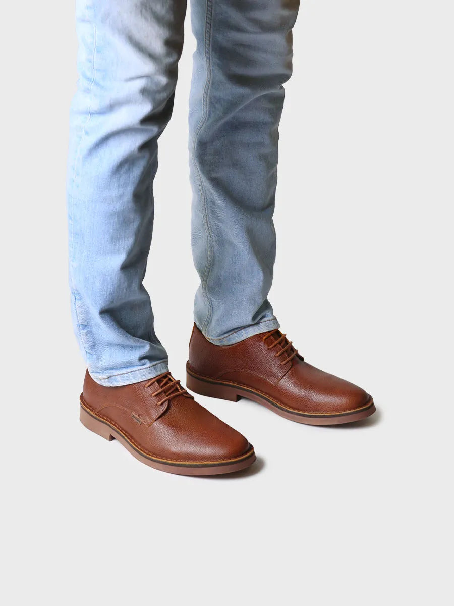 Zapato de hombre con cordones en piel | JEFF-PO