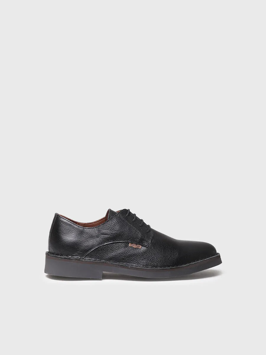 Chaussure homme à lacets et cuir