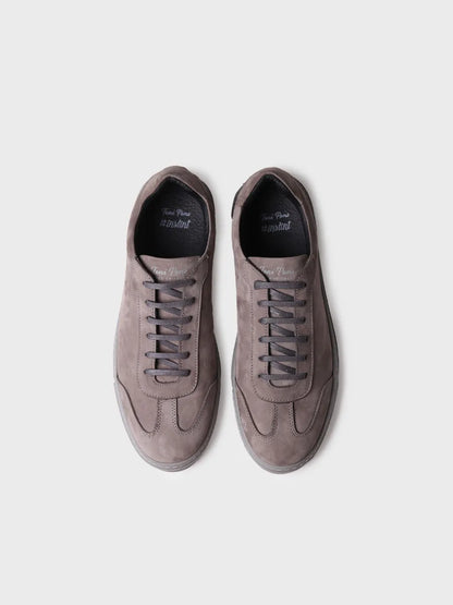 Chaussures pour homme en nubuck gris avec lacets 