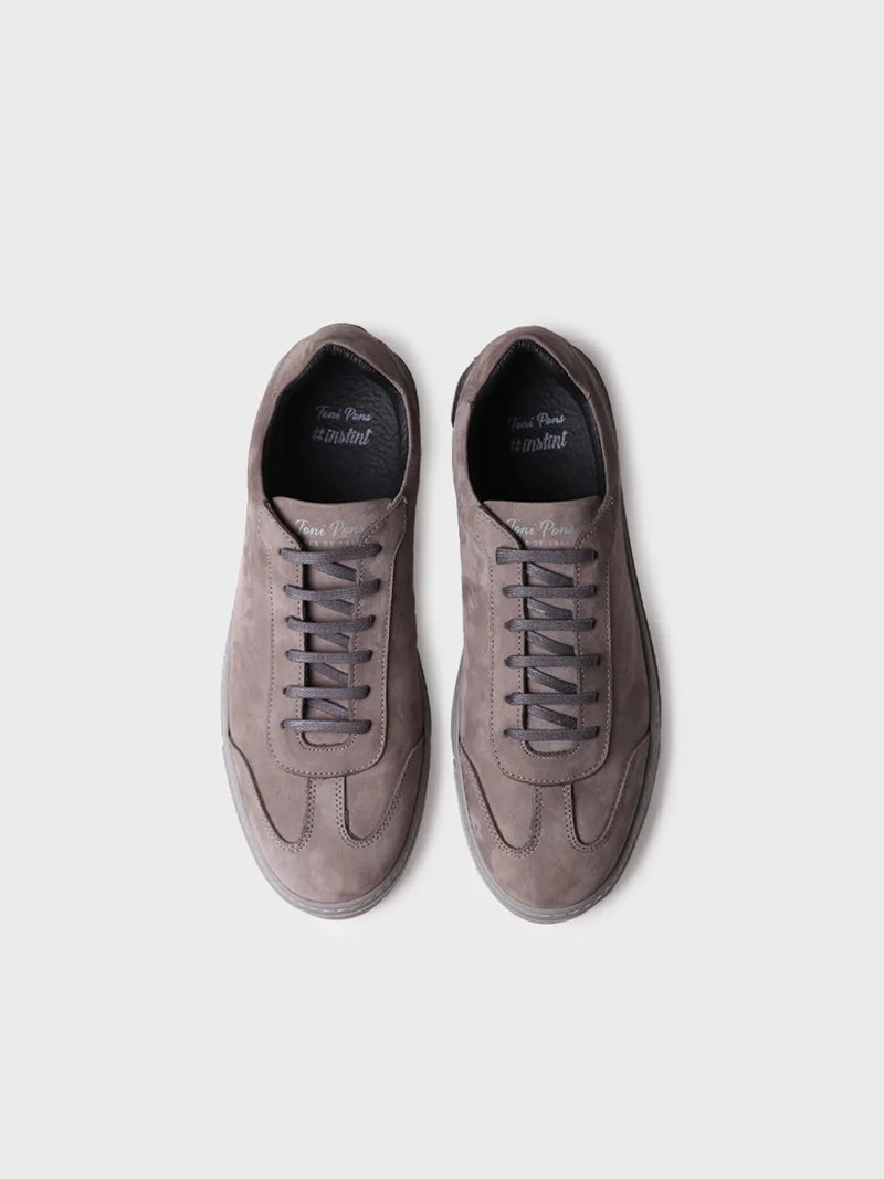 zapatillas hombre - Zapatillas de hombre con cordones en piel nobuk | JORDI  - Toni Pons  