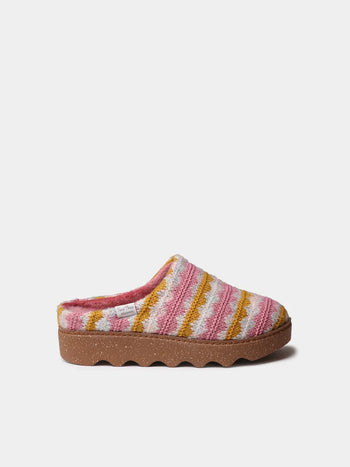 Zapatillas de casa mujer - Zueco multicolor con plataforma para mujer | JOYCE-NS  - Toni Pons  