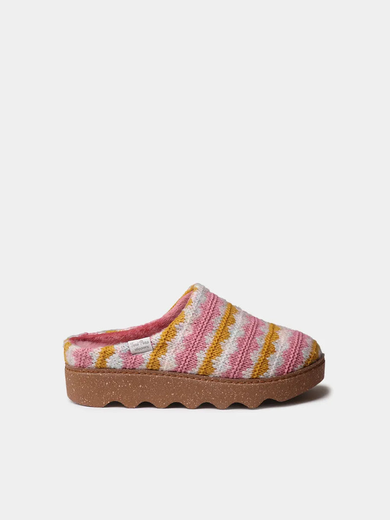 Zapatillas de casa mujer - Zueco multicolor con plataforma para mujer | JOYCE-NS  - Toni Pons  