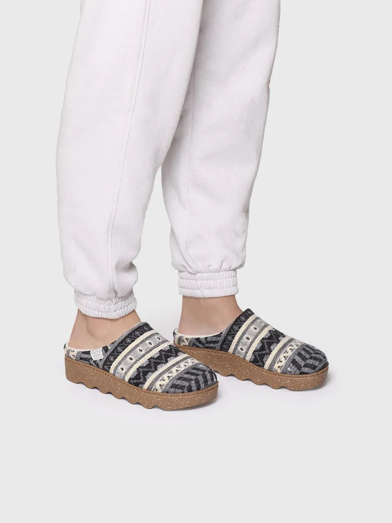 zapatillas mujer - Zapatilla de casa de mujer con motivos étnicos | JOYCE-YA  - Toni Pons  