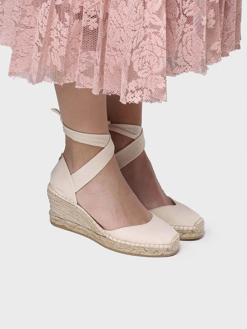 zapatillas mujer - Alpargata de cuña con cintas | JULIA  - Toni Pons  