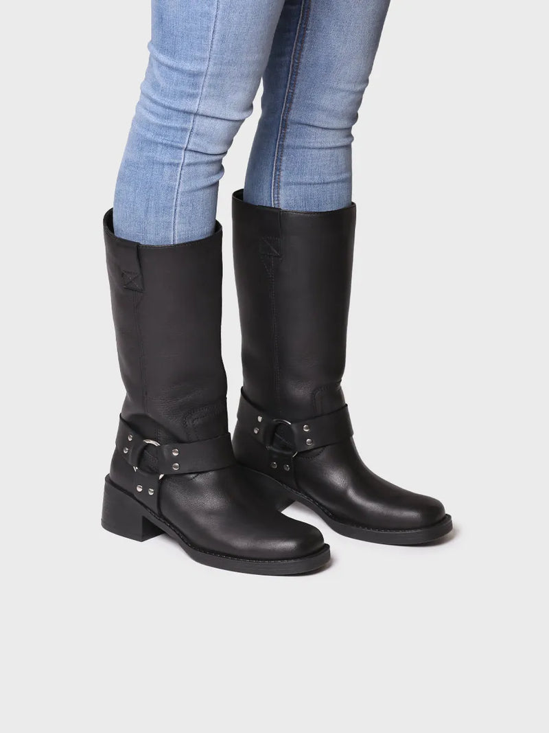 zapatillas mujer - Bota biker de piel para mujer | KATE  - Toni Pons  