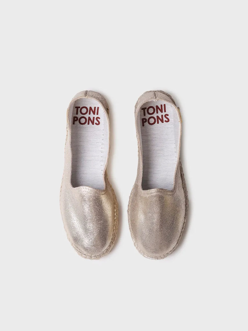 zapatillas mujer - Alpargata cerrada de mujer en serraje con suela de yute | KEIRA  - Toni Pons  
