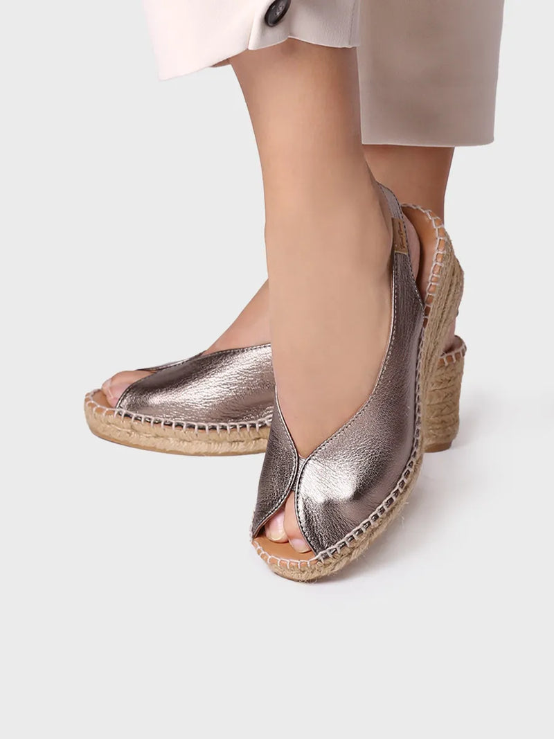 alpargatas mujer - Alpargata de cuña estilo peep toe | LAILA-P  - Toni Pons  