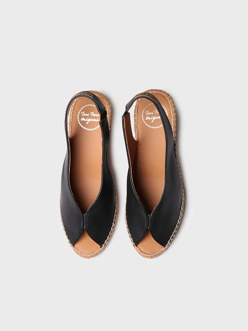 zapatillas mujer - Alpargata de cuña estilo peep toe | LAILA-P  - Toni Pons  