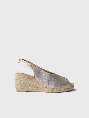 zapatillas mujer - Alpargata de cuña estilo peep toe | LAILA-P  - Toni Pons  