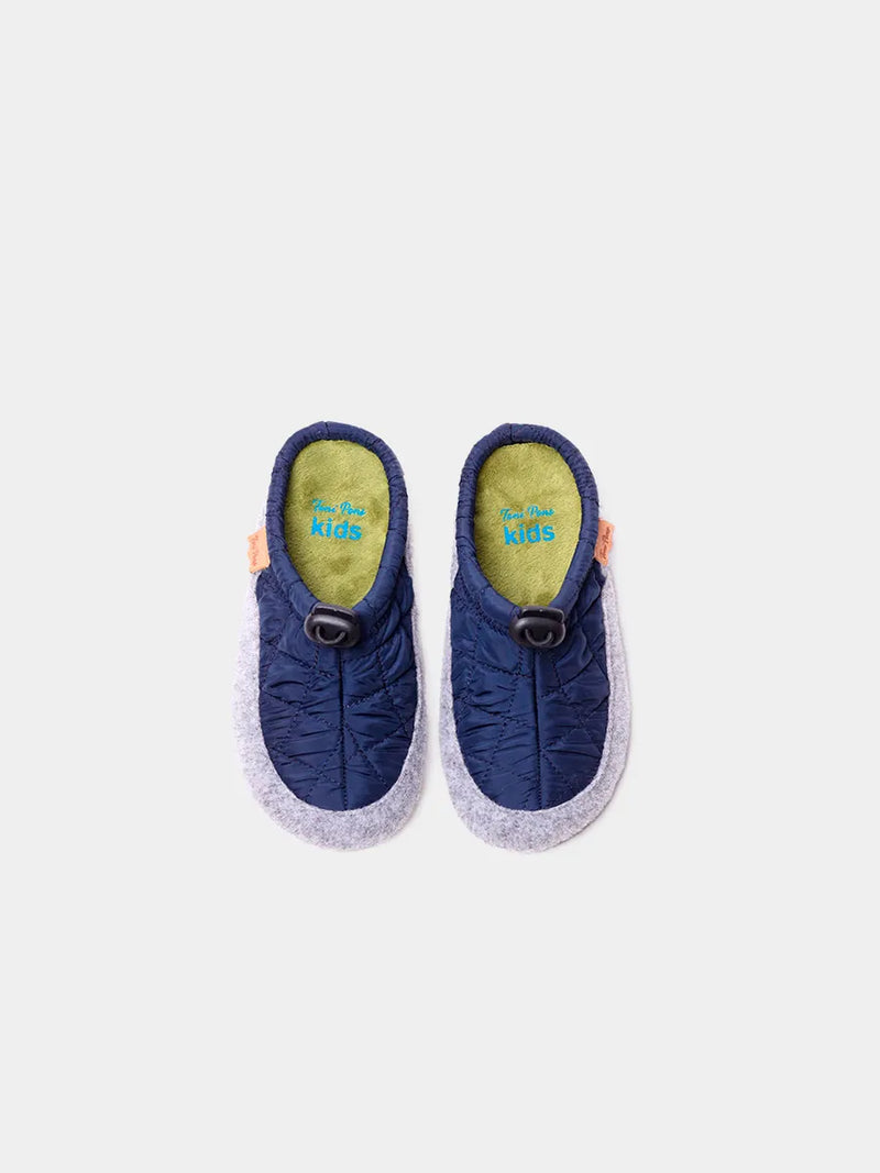 Zapatillas de casa mujer - Slippers para niños en fieltro y tejido acolchado  | LAND-UM  - Toni Pons  
