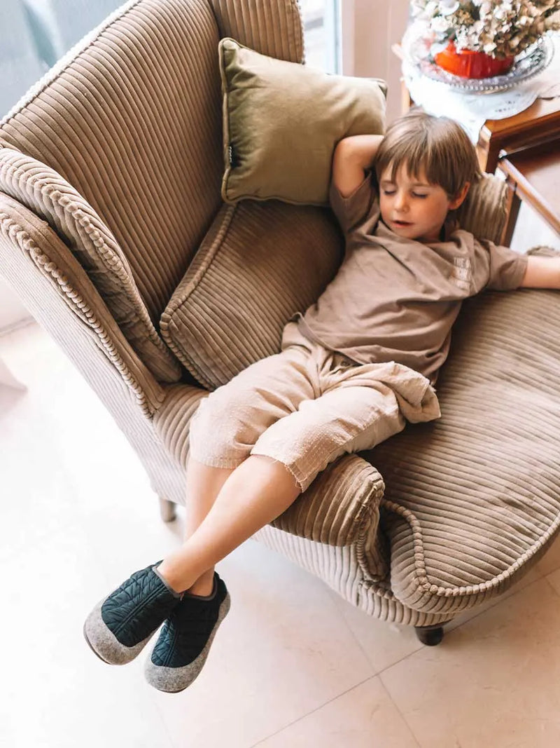zapatillas infantiles - Slippers para niños en fieltro y tejido acolchado | LIOR-UM  - Toni Pons  