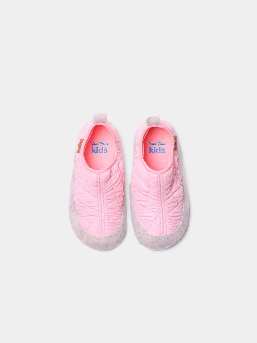 Zapatillas de casa mujer - Slippers para niños en fieltro y tejido acolchado  | LIOR-UM  - Toni Pons  