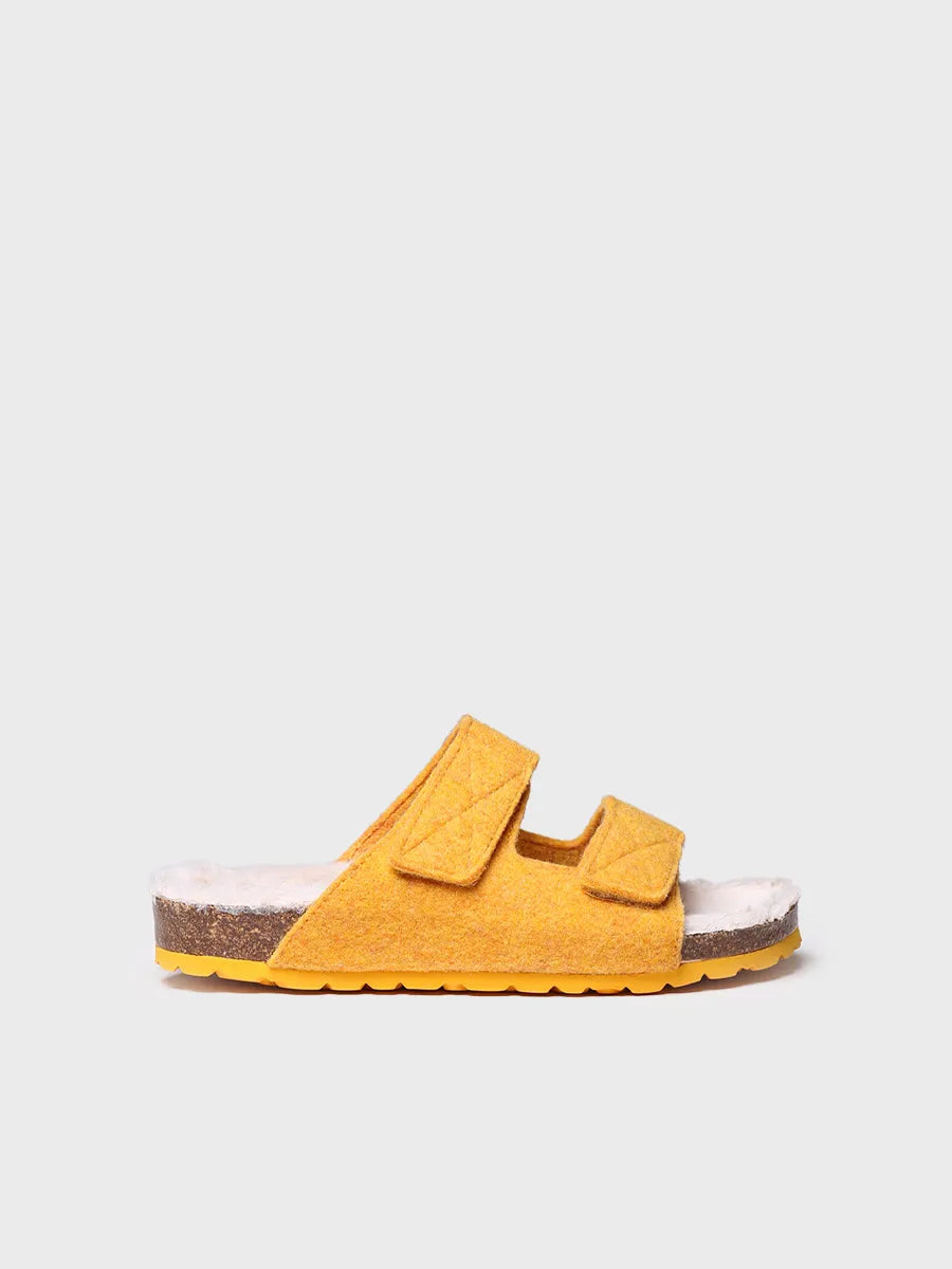 Slipper oberta per a dona en feltre i borrego - LIZY