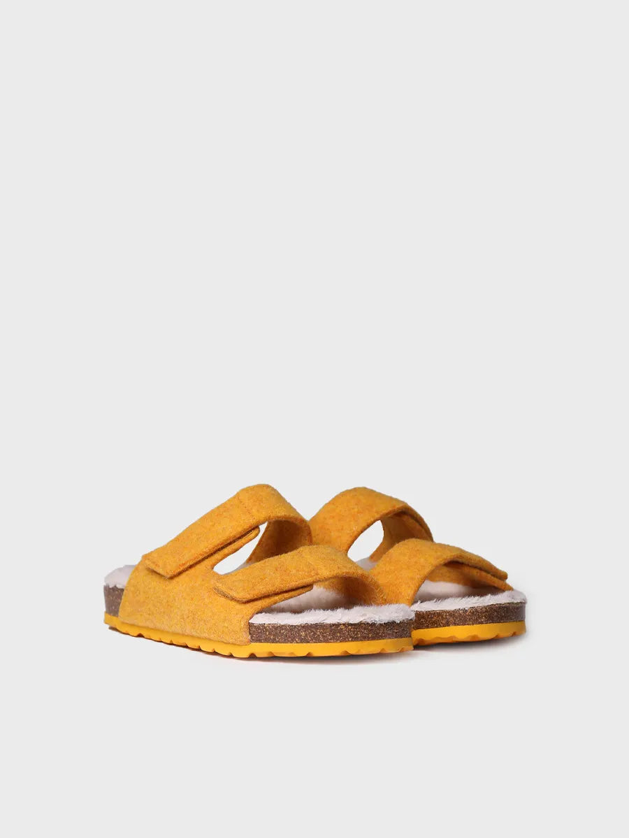 Slipper oberta per a dona en feltre i borrego - LIZY