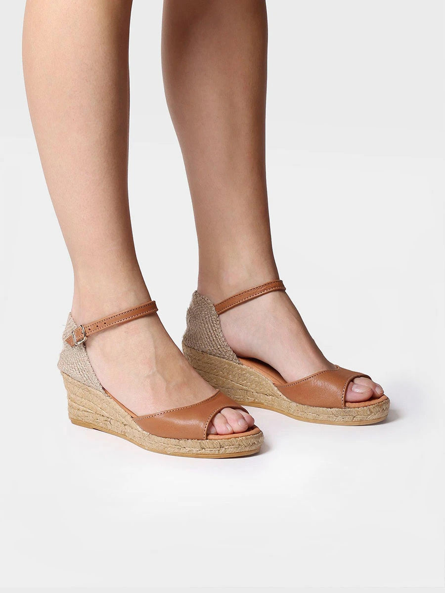  - Sandalia de mujer de cuña en piel | LLIVIA-P  - Toni Pons  