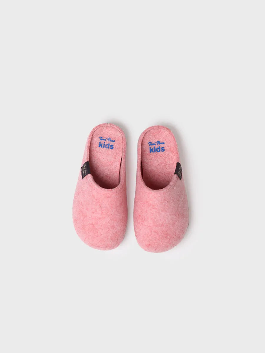 Slippers para niño en fieltro reciclado | LOGAN-FR