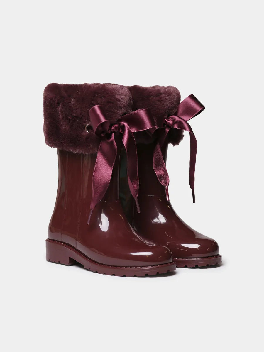 Botín de agua para niños con forro interior