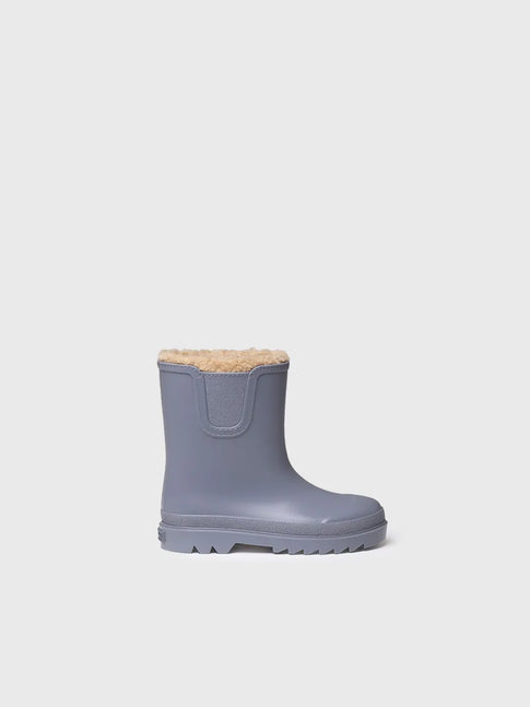 Rain boots for children with interior lining in blue 