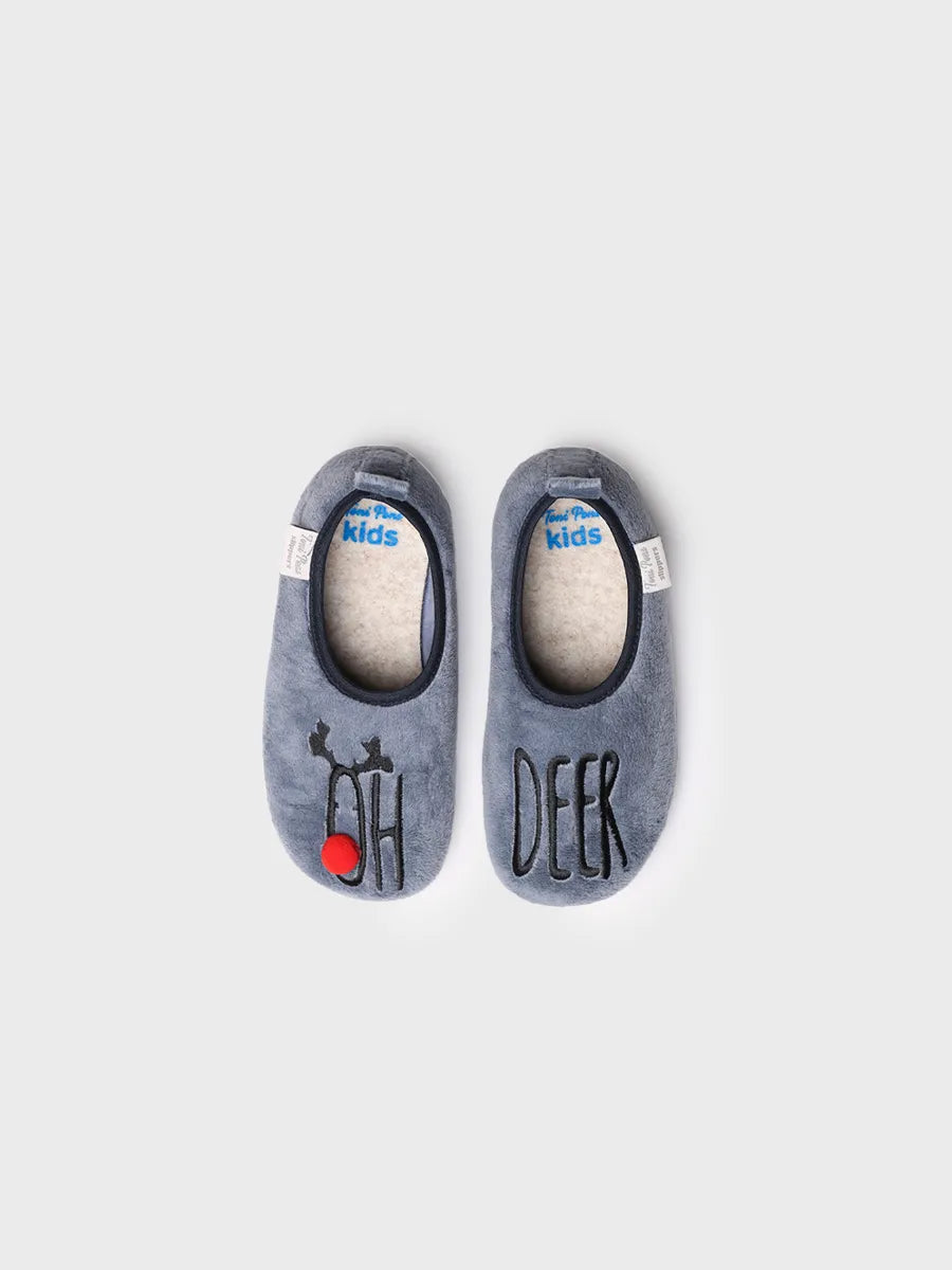 Slippers para niño en fieltro reciclado | LUX-DR