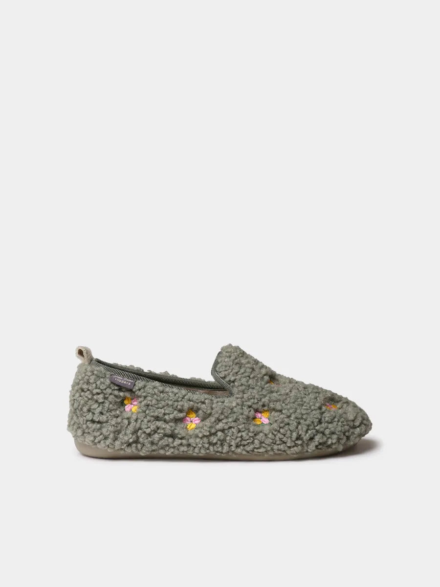 felt slippers for women with flowers