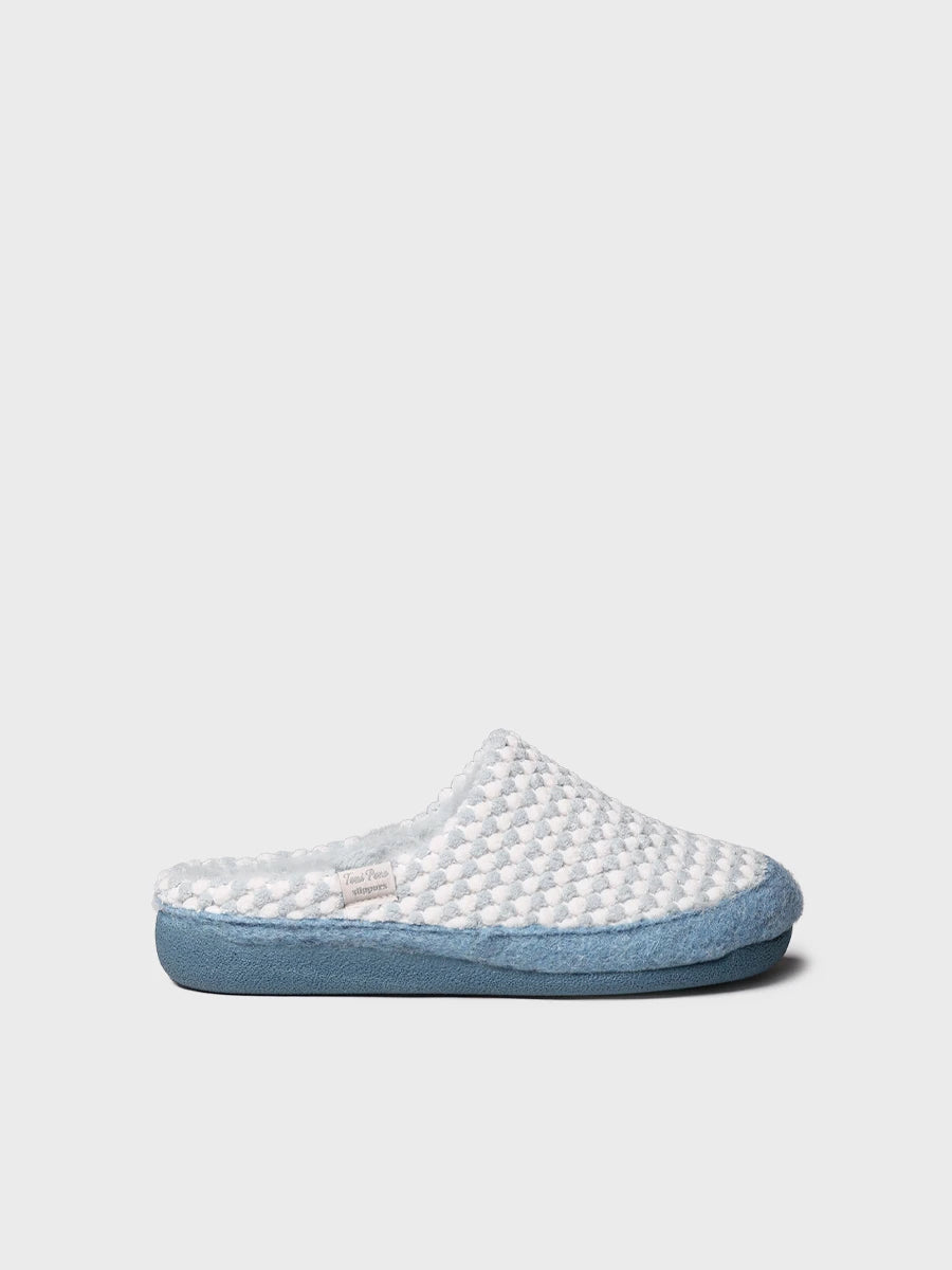 Zapatillas de casa mujer - Slipper en en tejido bicolor para mujer | MALU-CN  - Toni Pons  